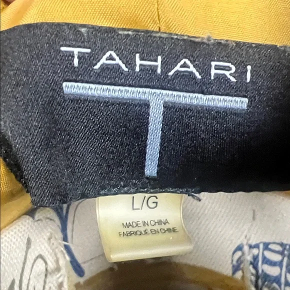 Tahari Mustard Open-Front Blazer Jacket - Picture 2 of 8